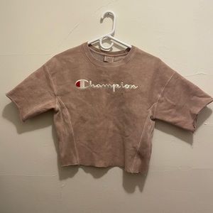 Pink Champion reverse weave XS crop top